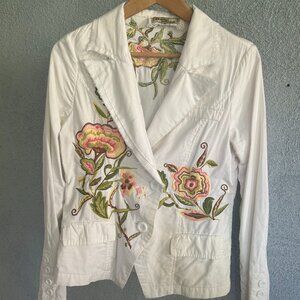 Flair Collection Embroidered Boho Jacket M but runs small